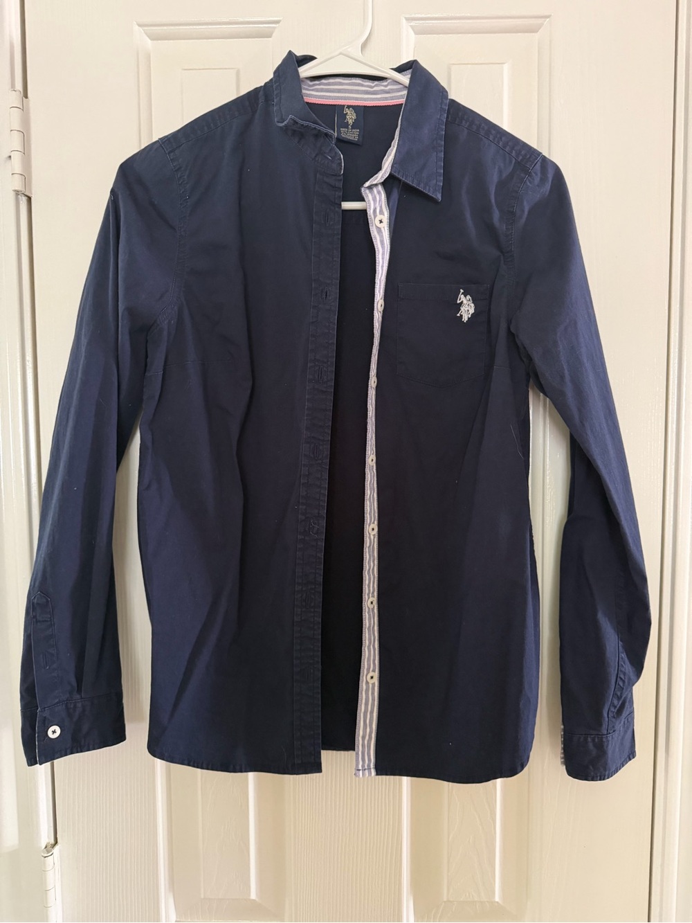 U.S. Polo Assn. Navy Long-Sleeve Button-Down Shirt